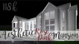 Aesthetic Rose Pink Mansion | 118 k | Bloxburg