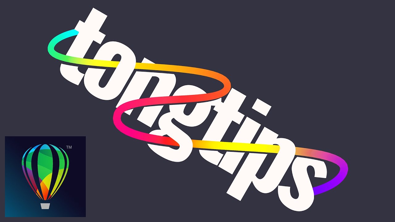 🧵 Intertwine Text in CorelDraw - Wrap Strings Around Text | Design Tips ...