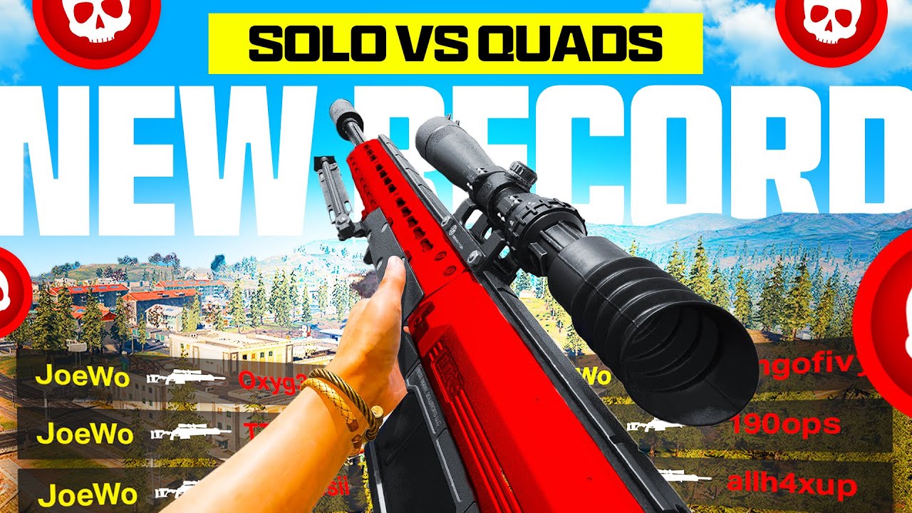 My *NEW* Solo vs Quads Warzone RECORD on Verdansk - YouTube