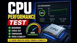 How to Test CPU Performance in Windows 10/11 | CPU Benchmark & Stress Test