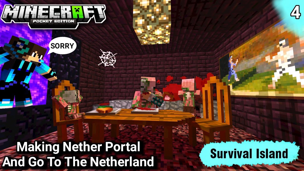 Making A Nether Portal And Go To The Netherland|Minecraft Survival ...
