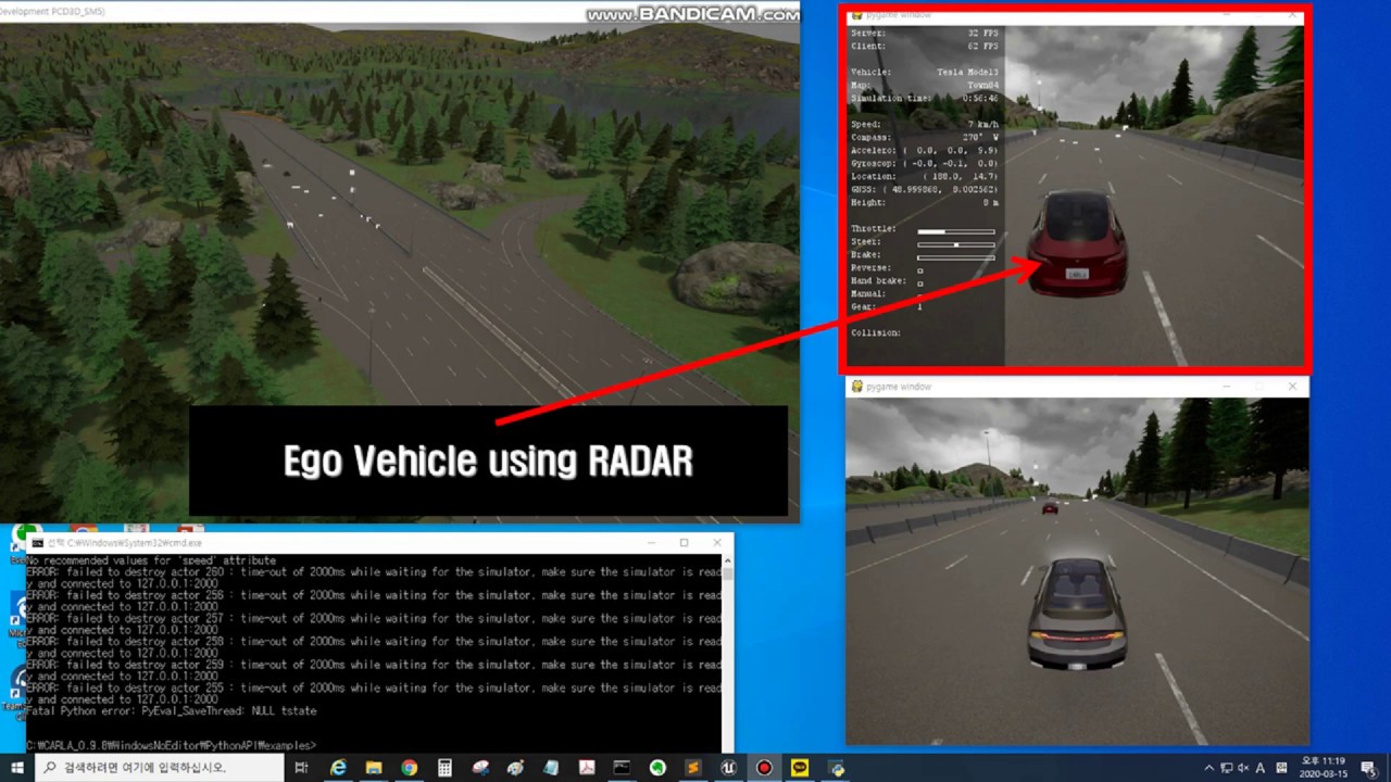 CARLA Simulator Vehicle detection using RADAR data YouTube