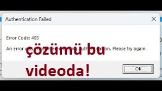 🔥Roblox Error Code 403 Çözümü! / Roblox Error Code 403 solution!🔥