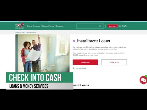 Video: Hoe kry ek 'n lening by Check Into Cash?