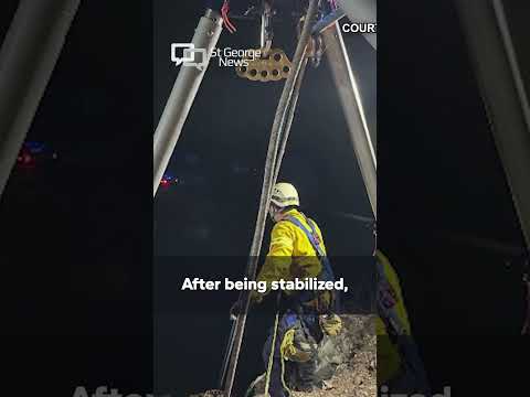 Teen airlifted with life-threatening injuries after 60-foot fall near Toquerville #rescue