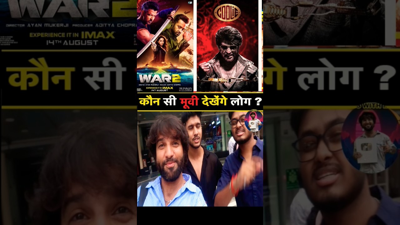 COOLIE VS WAR 2 BIG FIGHT 🔥 Public CRAZY To See Hrithik Roshan Vs Rajinikanth In BOX OFFICE 