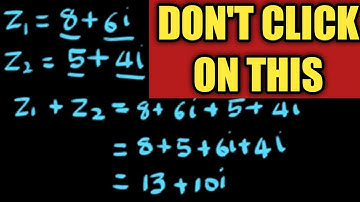 ADDITION AND SUBTRACTION OF COMPLEX NUMBERS