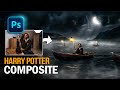Je refais une SCÈNE de FILM sur PHOTOSHOP / Harry Potter Speed Art #1