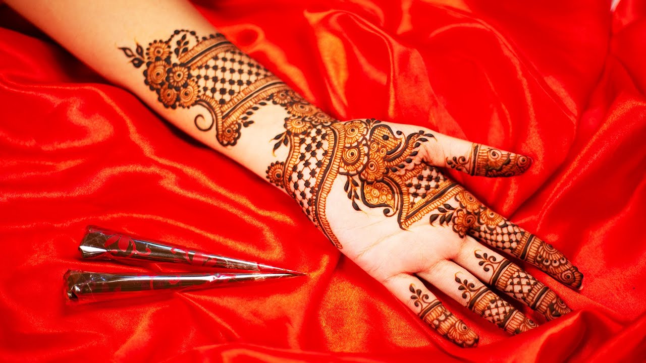 Beautiful Indo Arabic Mehndi Design| Latest Stylish Mehendi Designs 2022 |  Front Hand Henna Design - YouTube