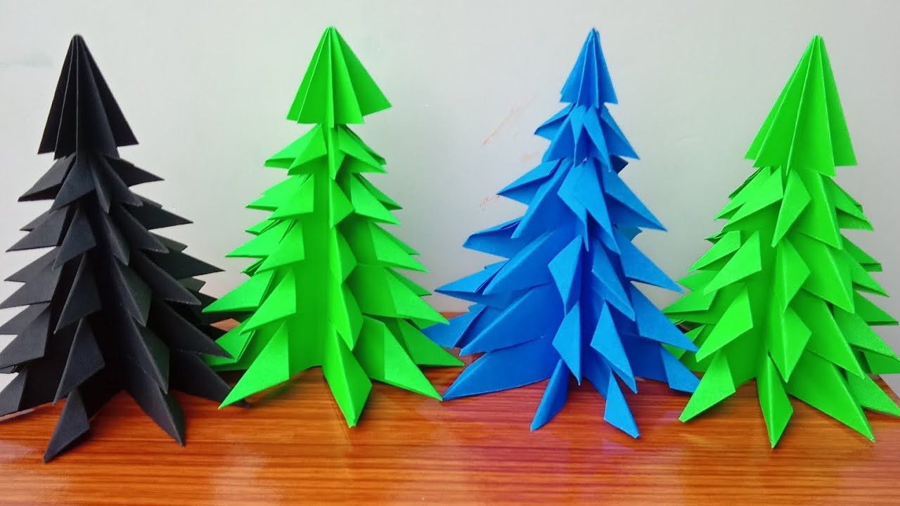 How to make 3D christmas treevery easy step by step YouTube