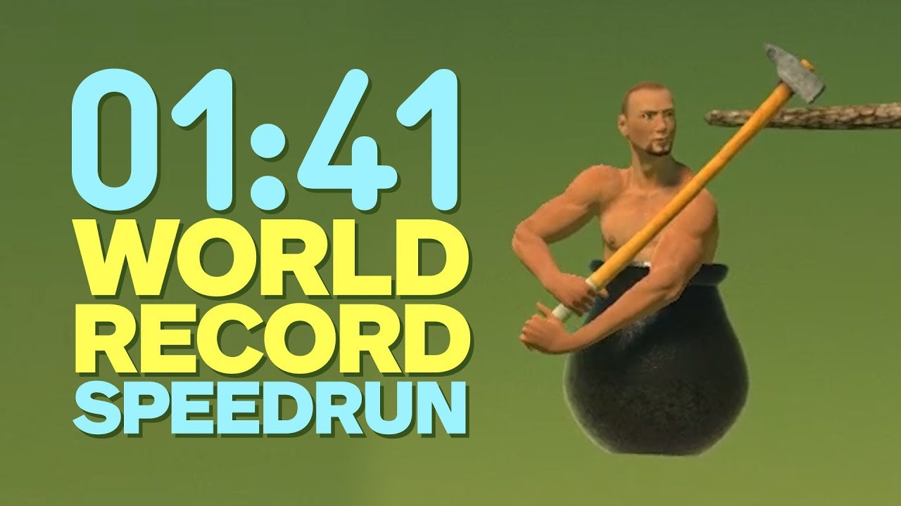 The movie which clears the super difficulty game 'Getting Over It With  Bennett Foddy' that the urn man climbs at the explosion speed of 49 seconds  is amazing - GIGAZINE