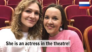 Russian Conversations 58. Meet the theatre actress Maria! Russian with Anastasia