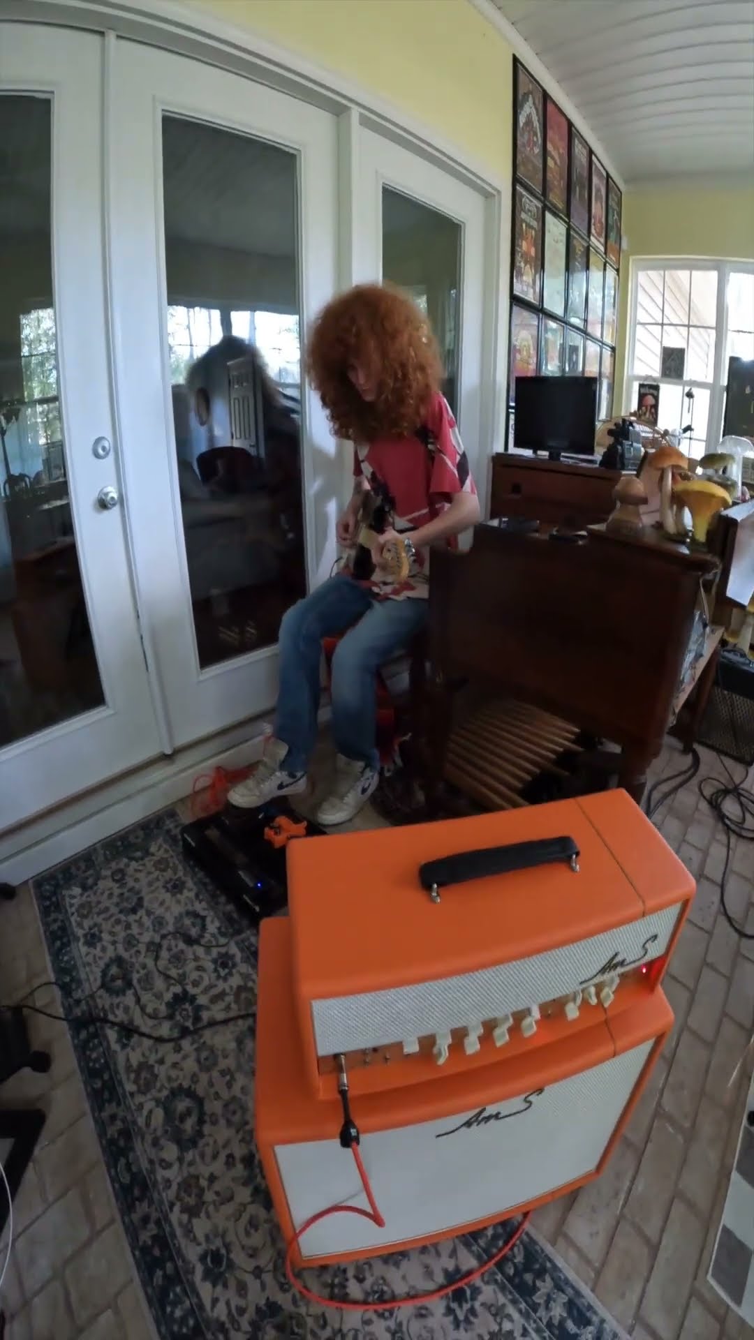 Jesse Bennett playing his signature AmS amplifier