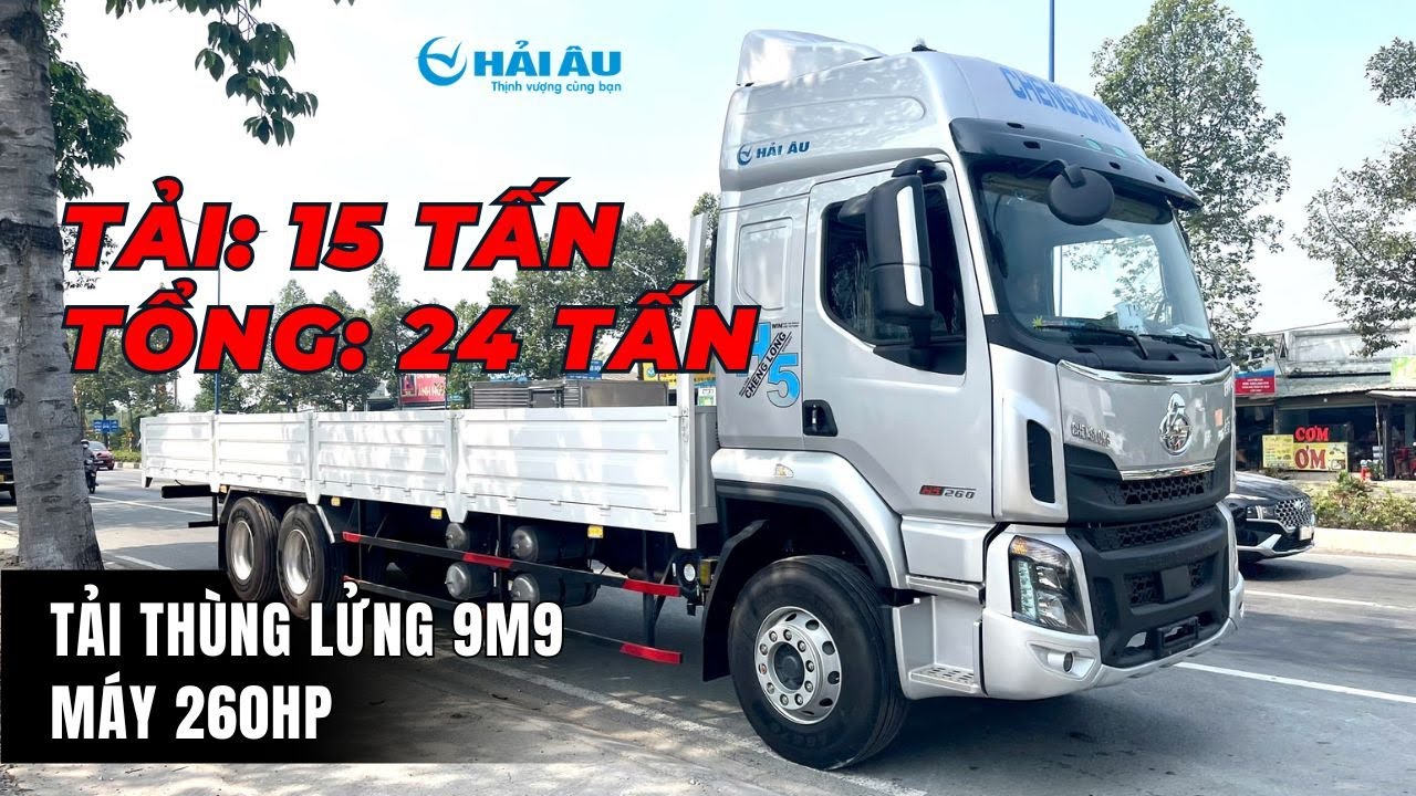 Tải Chenglong 3 Chân Thùng Lửng 9m9 | Cầu Lết Máy 260HP