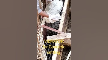 #Vibrator #concrete #settling #tiebeam