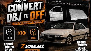 آموزش کانورت فایل obj و متریال زدن | آموزش زدمودلر ۲ (zmodeler 2 tutorial)