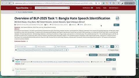 How to submit camera ready paper in OpenReview - BLP2025
