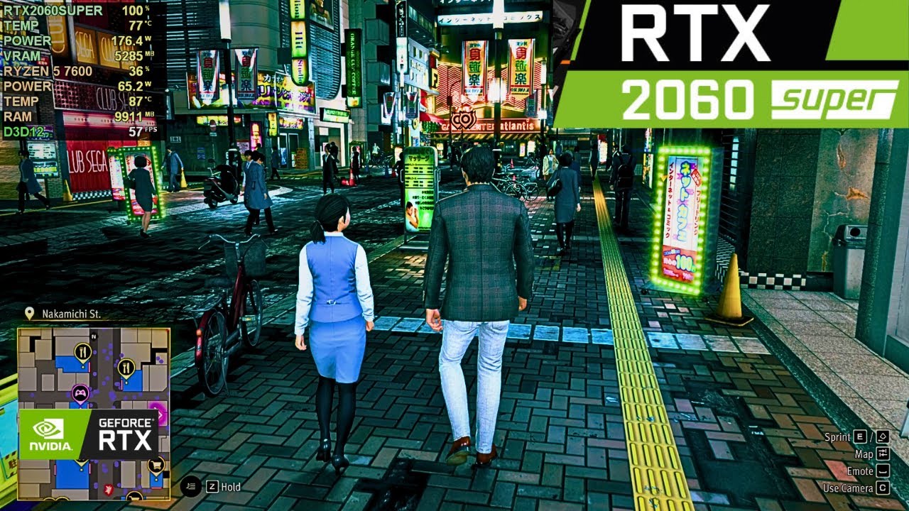 Yakuza Dark Ties on RTX 2060 Super + Ryzen 5 7600 All Settings Tested in 1080p