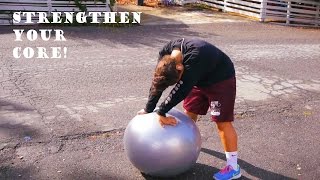 How To Strengthen: Core & Lowerback on Physio Ball by Soane Etu - Get Better Everyday 85 views 9 years ago 1 minute, 47 seconds
