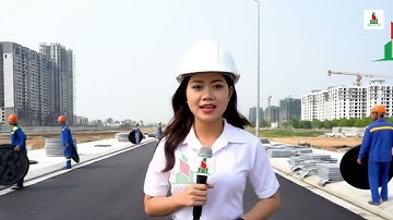 Nắp hố ga, song chắn rác của Việt Á được các phóng viên đưa tin tại công trường