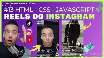 RECRIANDO O REELS DO INSTAGRAM, TIKTOK, FACEBOOK E SHORT DO YOUTUBE EM HTML, CSS E JAVASCRIPT