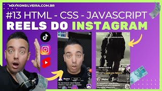 RECRIANDO O REELS DO INSTAGRAM, TIKTOK, FACEBOOK E SHORT DO YOUTUBE EM HTML, CSS E JAVASCRIPT