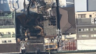 大阪・JR天満駅そば繁華街で火災、7棟焼ける　肉焼くコンロ周辺から出火か