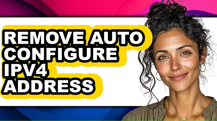 How to Remove Auto Configure Ipv4 Address (updated)