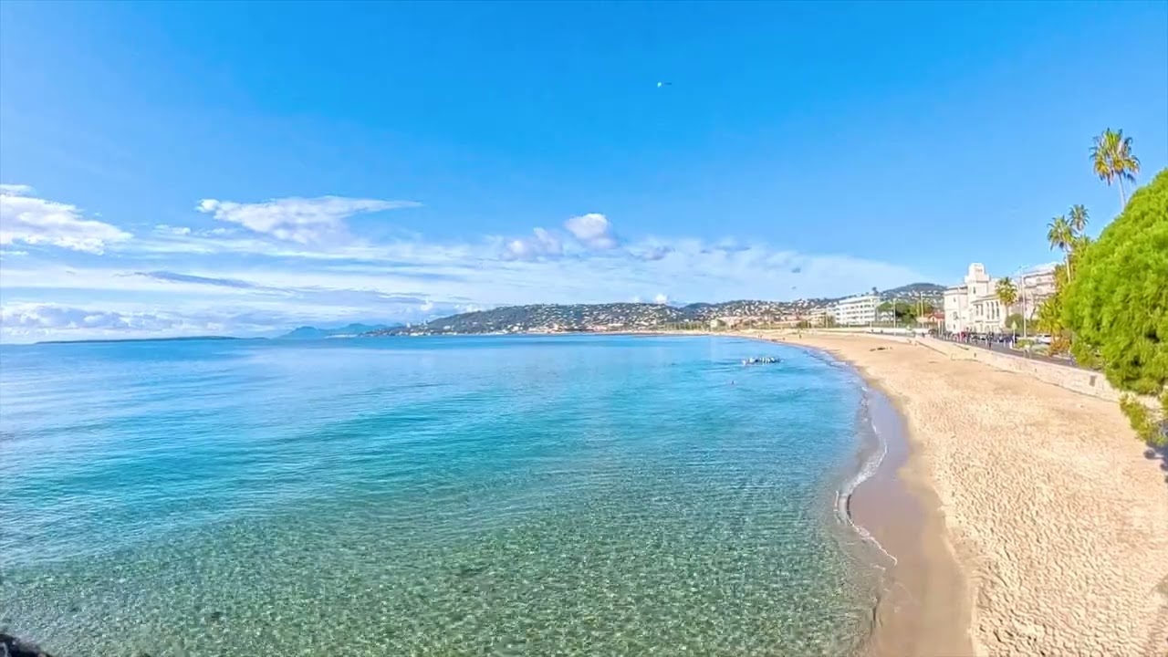 Bluest Waters Of Côte D'azur France: Antibes Best Beach, French Riviera Beach Vibes For Meditation