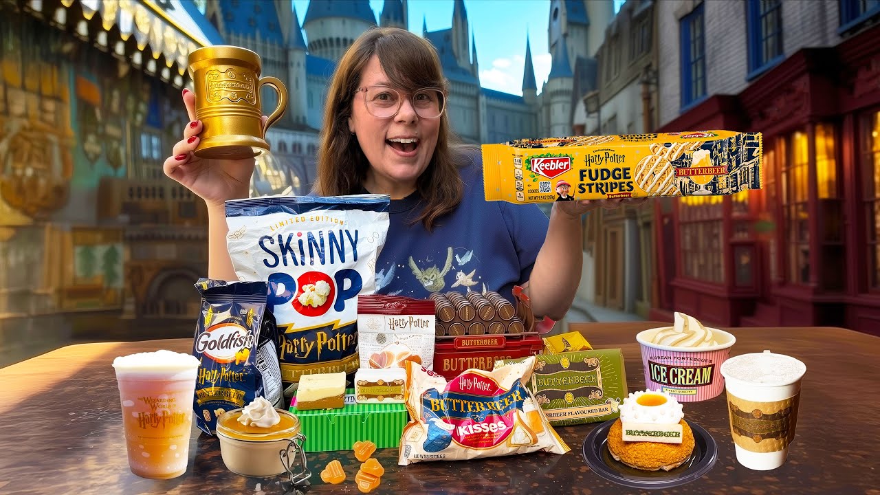 Testing EVERY Butterbeer Food in The Wizarding World!