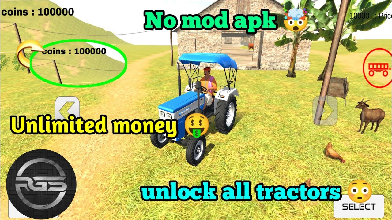 indian tractor driving 3d unlimited money 🤑