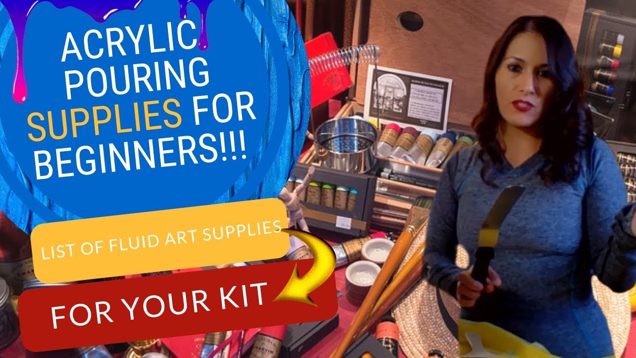 4. Acrylic Pouring Supplies For Beginners List of Fluid Art Supplies