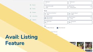 Listing Feature  | Avail Landlord Software screenshot 2