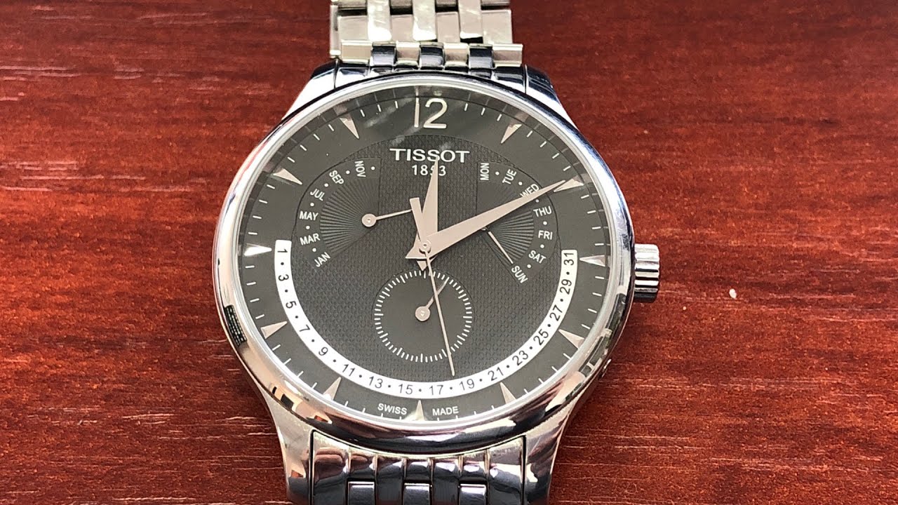 TISSOT TRADITION PERPETUAL CALENDAR T063 637 11 067 00 YouTube