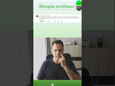 Soy un "simple profesor"