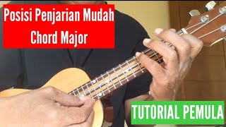 Posisi Penjarian Variasi SeJuta Umat Chord Major. Tutorial Gitar Ukulele Pemula