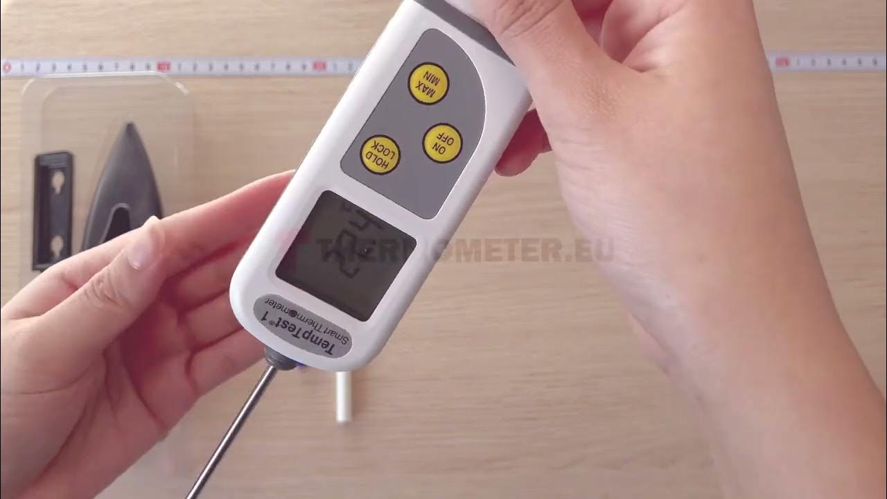 TempTest 1 smart thermometer with 360 degree rotating display YouTube