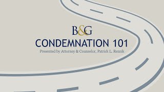 Condemnation 101 Webinar