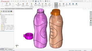 Solidworks tutorial | Design of Bottle in Solidworks ( surfacing tutorial)