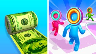 Money Roller vs Layer Man 3D🍓🍓🍓Walkthrough Max Gameplay TU3114 screenshot 2