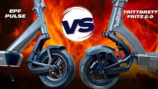 EPF PULSE 2024 vs. FRITZ 2.0 😲 Der große E-Scooter Vergleich #epowerfun #pulse #escooter #neuheit