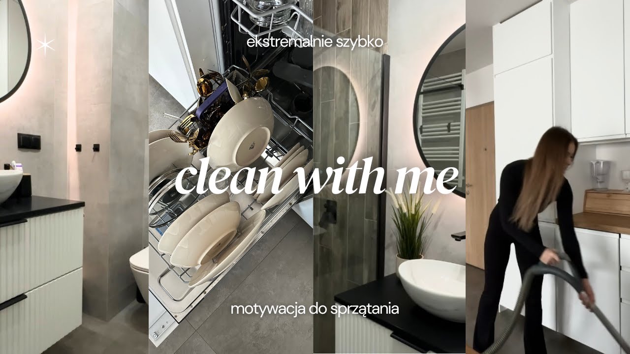 CLEAN WITH ME | motywacja do sprzątania & ogarnij ze mną mieszkanie