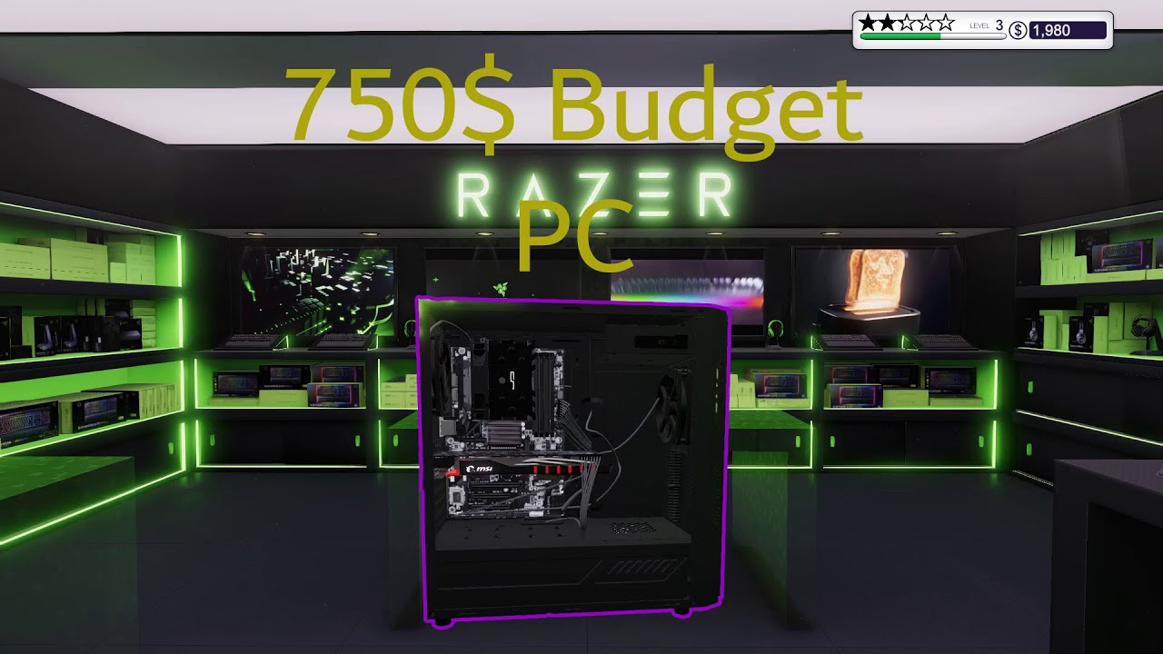 750$ Budget pc build (PCBS) - YouTube