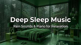 Soft Piano with Rain in a Warm Room | Cozy Night Ambience for Peaceful Rest screenshot 5