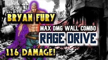 Bryan Rage Drive Wall Combo | Max Damage Season 4 | Tekken 7