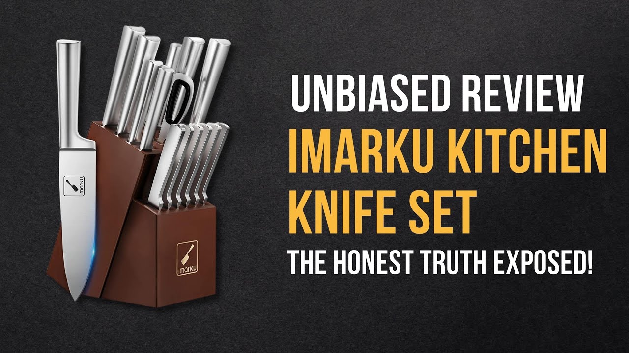 imarku  Steak Knives Set of 6 Japanese HC Steel Premium Serrated