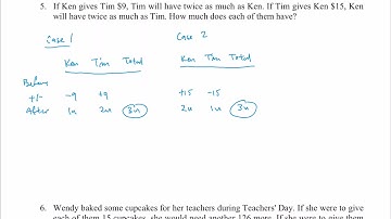 p6 math - How to solve 2 scenarios questions with ease and score the 5 marks