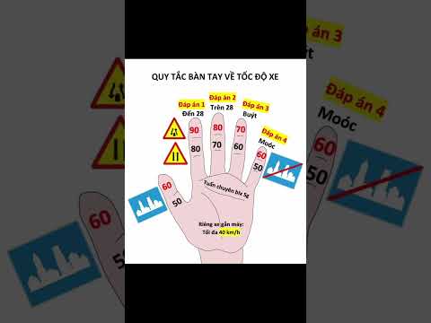 Video 🎯 MẸO NHỚ TỐC ĐỘ BẰNG TAY – 5 GIÂY HIỂU NGAY! #banglaixeA1 #meothilythuyet  #saigon - youtube