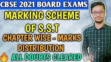 CBSE Class X S.S.T Chapter-Wise Marks Distribution 2021 | S.S.T Marking Scheme Board Exam Class X