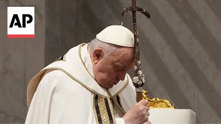 Pope Francis presides over Holy Thursday Mass in St. Peter’s Basilica by Associated Press 1,990 views 14 hours ago 33 seconds